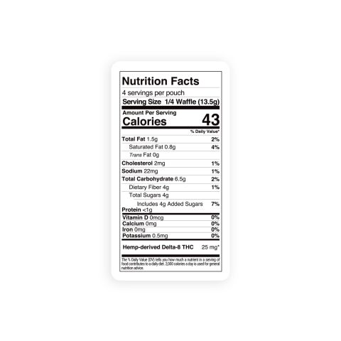 100mg - Delta 8 - Caramel Almond Waffle - Thumbnail 9