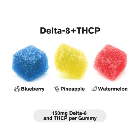 150mg D8 & THCP Gummies - Tropical Mix - Thumbnail 3