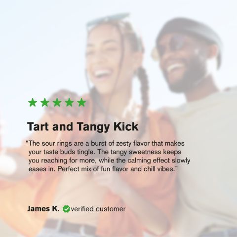 100mg Delta 8 Gummies - Assorted Sour Mix Rings - Thumbnail 10