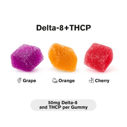 50mg D8 & THCP Gummies - Paradise Mix - Thumbnail 3