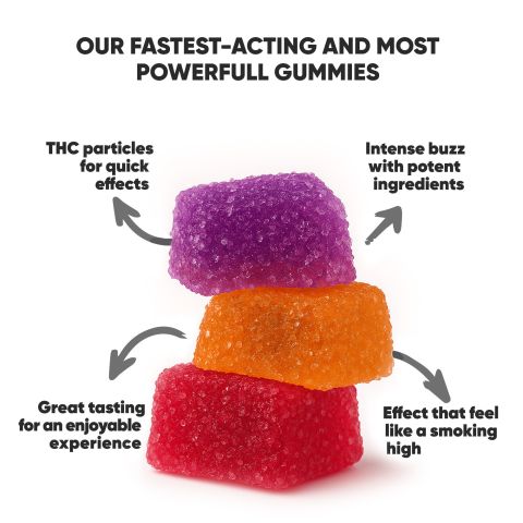 50mg D8 & THCP Gummies - Paradise Mix - Thumbnail 4