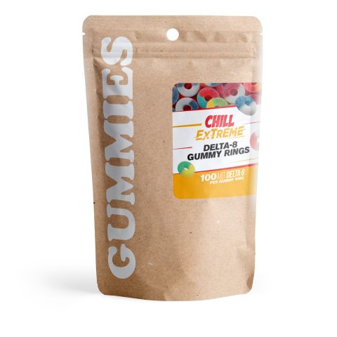 100mg Delta 8 Gummies - Sour Cherry Rings - Thumbnail 4