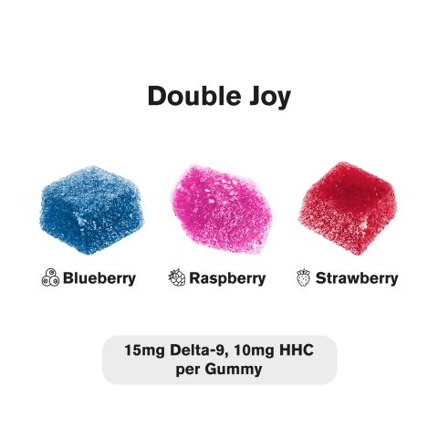 25mg Double Joy Blend - D9 & HHC - Gummies - Thumbnail 4