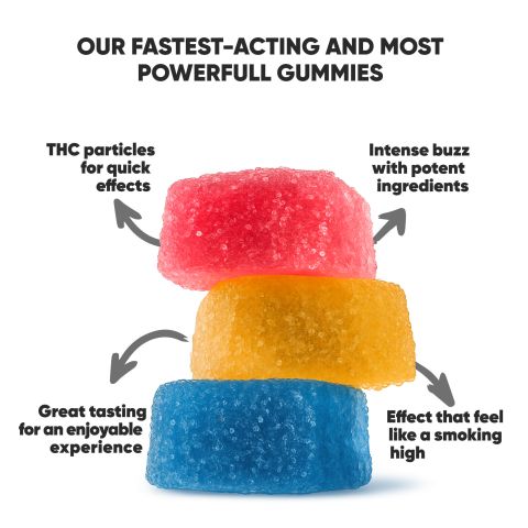 250mg D8 & THCP Gummies - Original Mix - Thumbnail 4