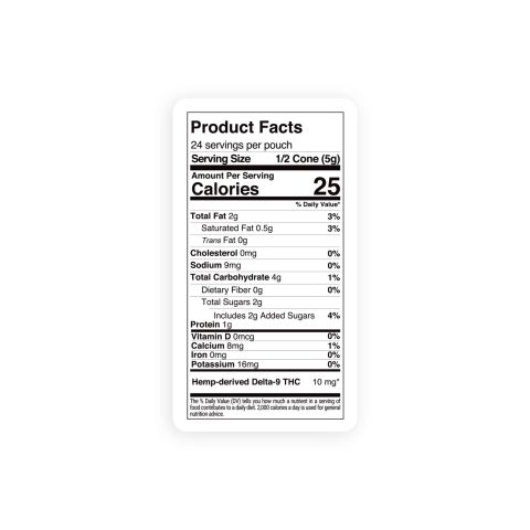 Chill Plus - Delta 9 Waffle Cones - Peanut Butter Milk Chocolate - 240MG - Thumbnail 9