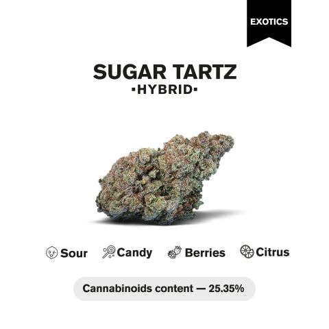 Sugar Tartz Flower - THCA - Hybrid - Thumbnail 3