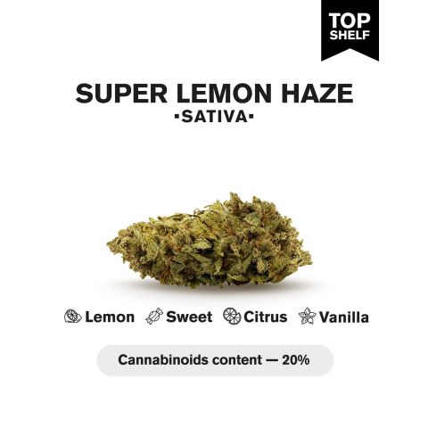 Super Lemon Haze Flower - THCA - Sativa - Thumbnail 3
