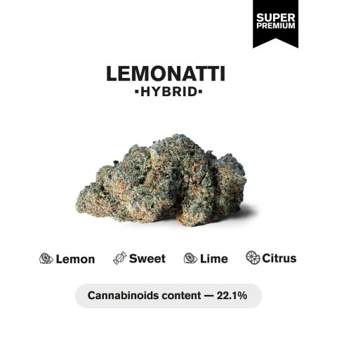 Lemonatti Flower - THCA - Hybrid - Thumbnail 3