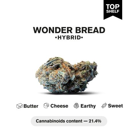 Wonder Bread Flower - THCA - Hybrid - Thumbnail 3