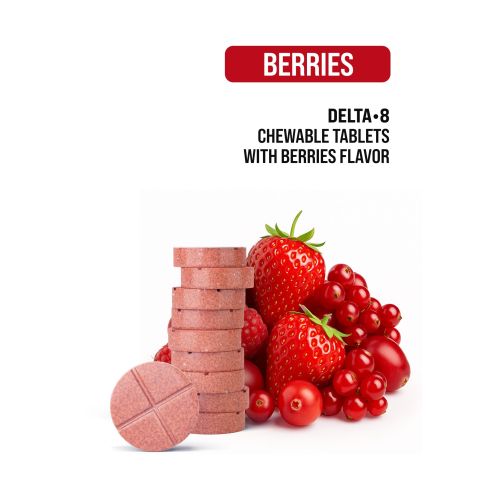 50mg Delta 8 Tablets - Berries - Chill Plus - Thumbnail 4