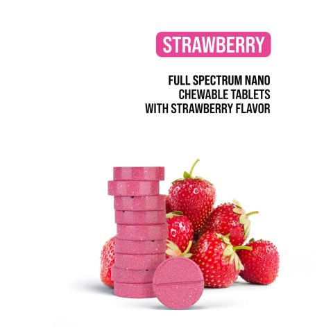 25mg CBD Nano Tablets - Strawberry - Chill Plus - Thumbnail 4