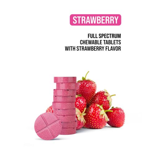 50mg Full Spectrum CBD Nano Tablets - Strawberry - Chill Plus - Thumbnail 4