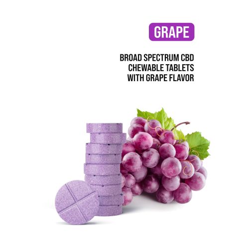 50mg Broad Spectrum CBD Nano Tablets - Grape - Chill Plus - Thumbnail 4