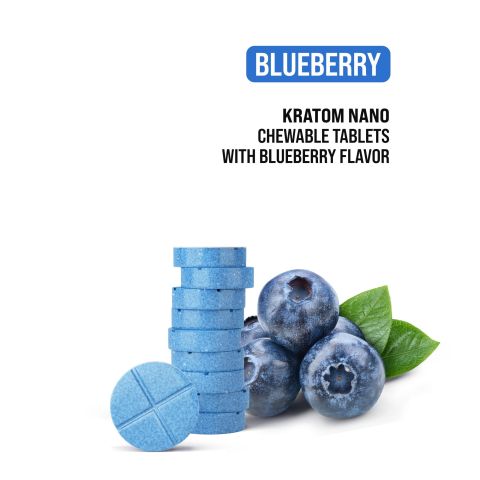 50mg Kratom Nano Tablets - Blueberry - Thumbnail 4