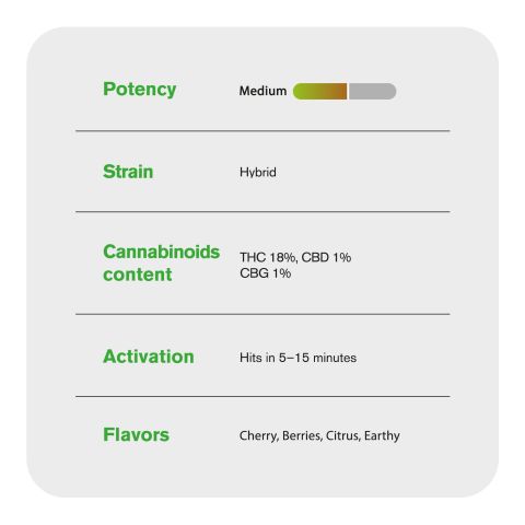 Black Cherry Gelato Flower - THCA - Indica - Thumbnail 4