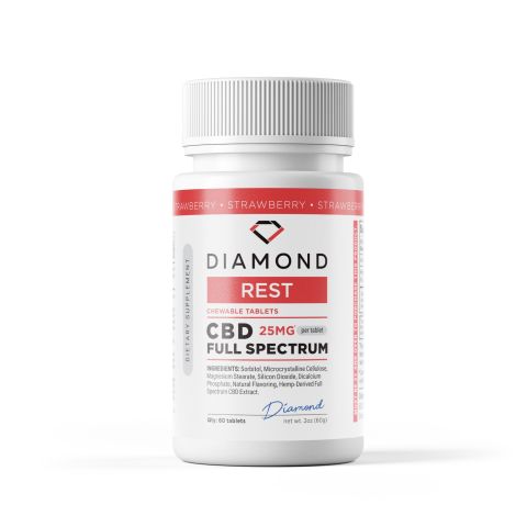 25mg Full Spectrum CBD Tablets - Strawberry - Thumbnail 3