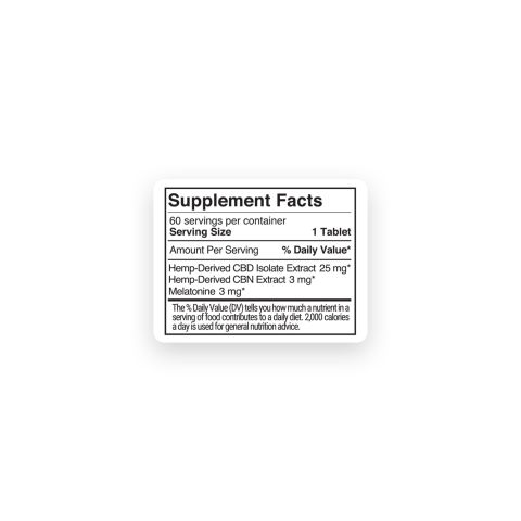 31mg Full Spectrum CBD, CBN, Melatonin Tablets - Lavender Berry - Thumbnail 11