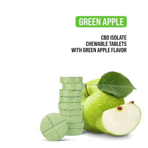25mg CBD Isolate Tablets - Green Apple - Thumbnail 4