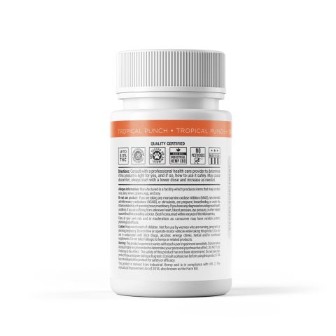 50mg Full Spectrum CBD & CBG Tablets - Tropical Punch - Thumbnail 9