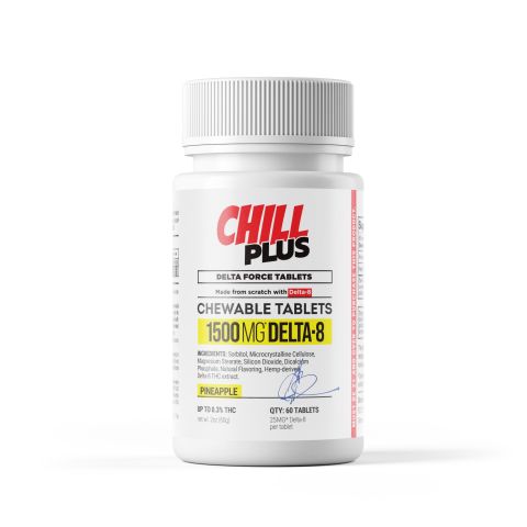 1,500mg Delta 8 Tablets - Pineapple - Chill Plus - Thumbnail 3