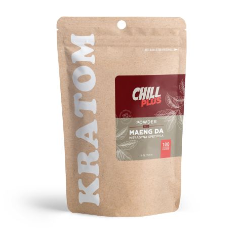 100g Kratom Powder - Red Maeng Da - Chill Plus - Thumbnail 2
