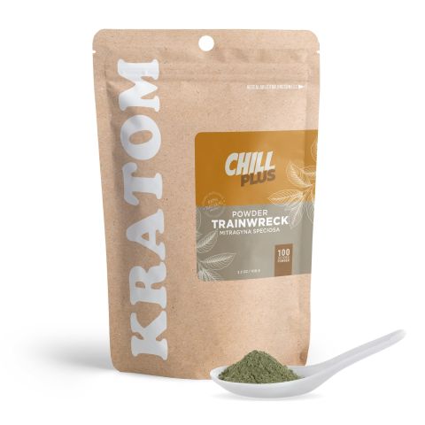100g Kratom Powder - Trainwreck - Chill Plus - Thumbnail 1