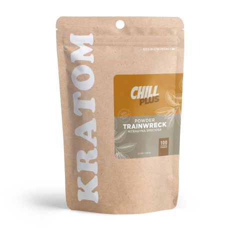 100g Kratom Powder - Trainwreck - Chill Plus - Thumbnail 2