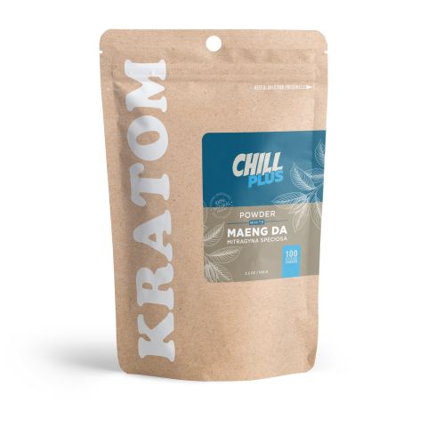 100g Kratom Powder - White Maeng Da - Chill Plus - Thumbnail 2