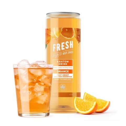 Fresh Orange Kratom Drink - Mitragynine & Kratom Nano - 50g - 1ct - Thumbnail 2