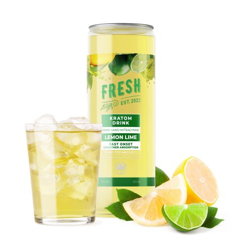50mg Kratom Nano Electrolyte Drink - Lemon Lime - Fresh - Thumbnail 2