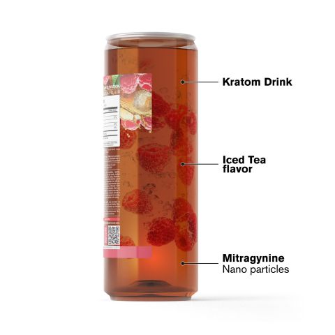 Fresh Raspberry Drink Mix - Mitragynine & Kratom Nano - 50g - Thumbnail 3