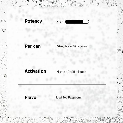 Fresh Raspberry Drink Mix - Mitragynine & Kratom Nano - 50g - Thumbnail 5