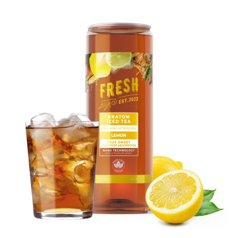 50mg Kratom Nano Iced Tea - Lemon - Fresh - Thumbnail 2