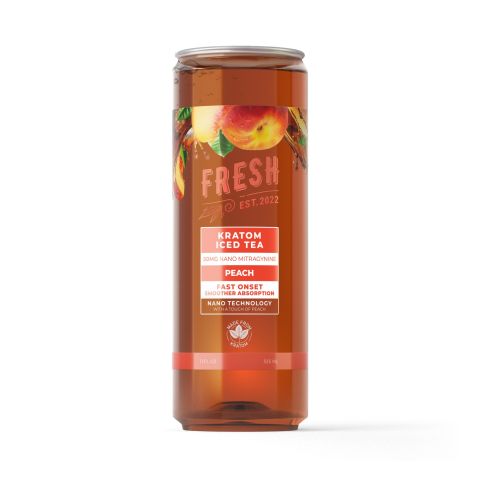 50mg Kratom Nano Iced Tea - Peach - Fresh - Thumbnail 1