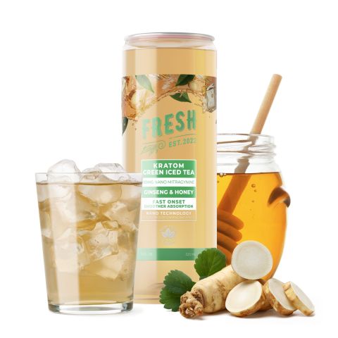50mg Kratom Nano Iced Tea - Ginseng & Honey - Fresh - Thumbnail 2