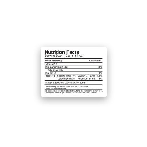 50mg Mitragynine & Kratom Nano Iced Tea - Grape - Fresh - Thumbnail 8