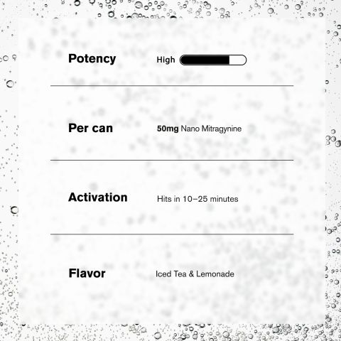 50mg Mitragynine & Kratom Nano Iced Tea - Iced Tea & Lemonade - Thumbnail 5