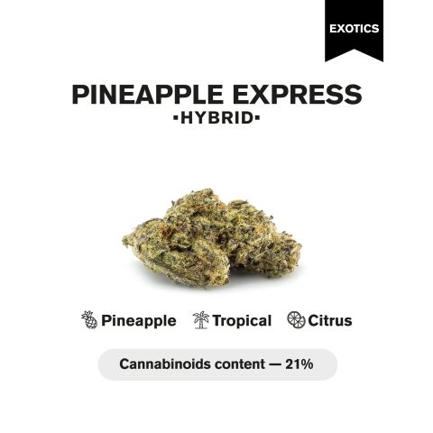 Pineapple Express Flower - THCA - Hybrid - Thumbnail 3