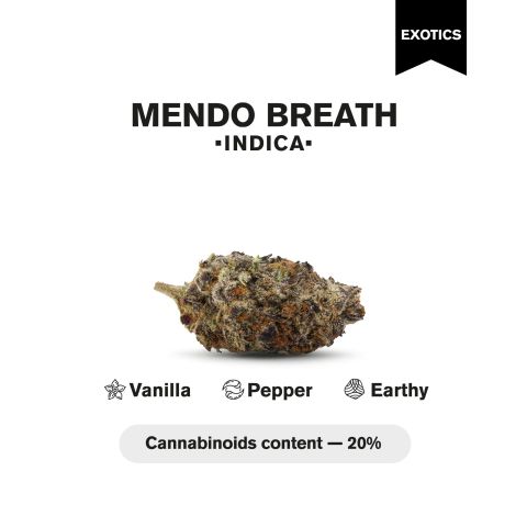 Mendo Breath Flower - THCA - Indica - Thumbnail 3
