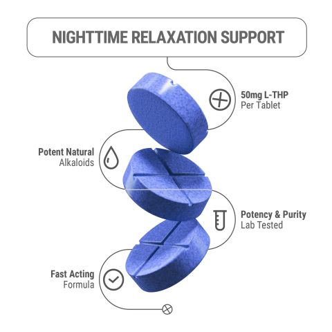 50mg L-THP Tablets - Blue Razz - Thumbnail 4