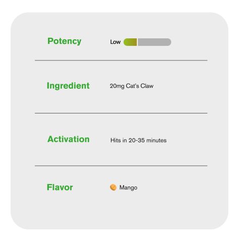 20mg Cat's Claw Tablets - Mango - Chill Plus - Thumbnail 6