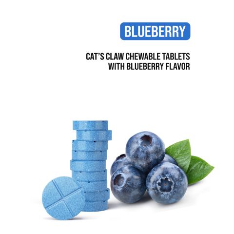 50mg Cat's Claw Tablets - Blueberry - Chill Plus - Thumbnail 4