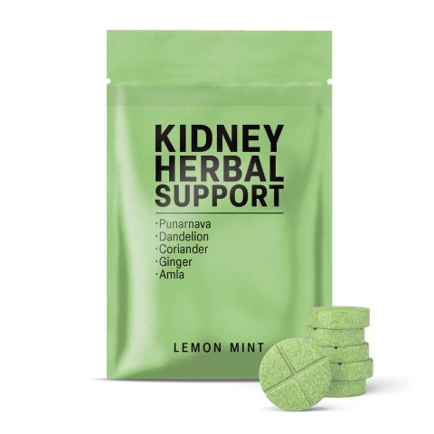 500mg - Kidney Herbal Support - Lemon Mint - Mood Tablets - Thumbnail 2
