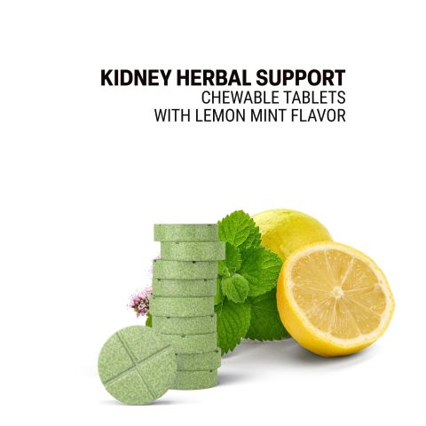 500mg - Kidney Herbal Support - Lemon Mint - Mood Tablets - Thumbnail 4