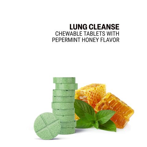 500mg - Lung Cleanse - Peppermint Honey - Mood Tablets - Thumbnail 4