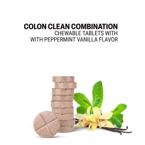 500mg - Colon Clean Combination - Peppermint Vanilla - Mood Tablets - Thumbnail 4
