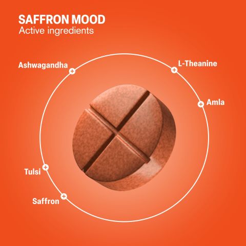 500mg - Saffron Mood - Orange Vanilla - Mood Tablets - Thumbnail 5
