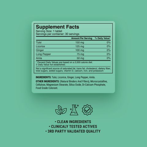 500mg - Bronchial Wellness - Eucalyptus Mint - Mood Tablets - Thumbnail 9
