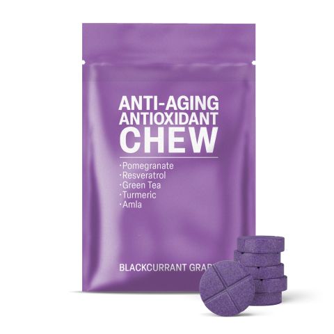 500mg - Anti-Aging Antioxidant - Blackcurrant Grape - Mood Tablets - Thumbnail 2