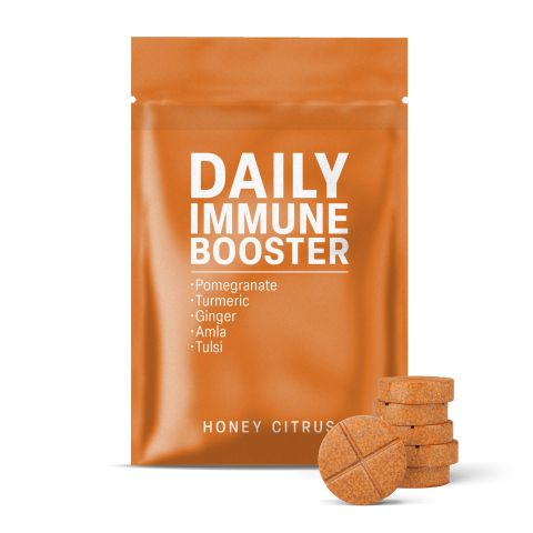 500mg - Daily Immune Booster - Honey Citrus - Mood Tablets - Thumbnail 2